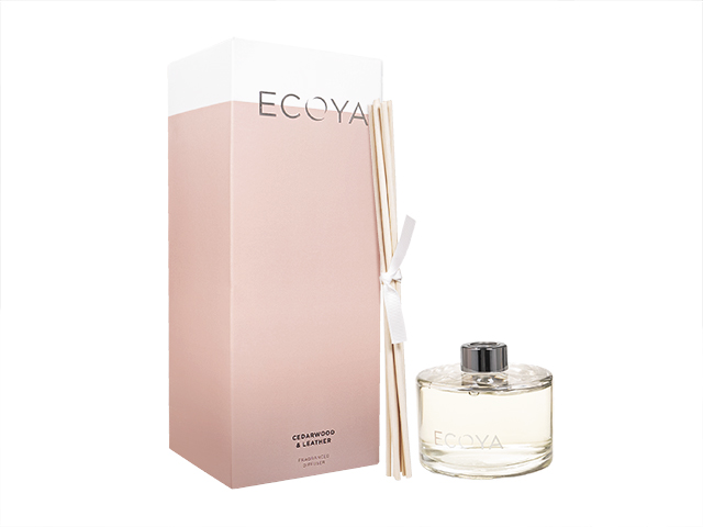(Ecoya)フレグランスディフューザー(シダーウッド&レザー)200ml 1本