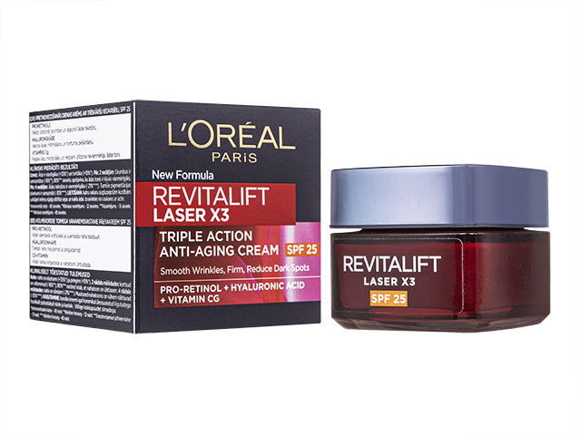 (Loreal)リバタリフトレーザーX3・トリプルアクションアンチエイジングクリームSPF25_50ml 1本