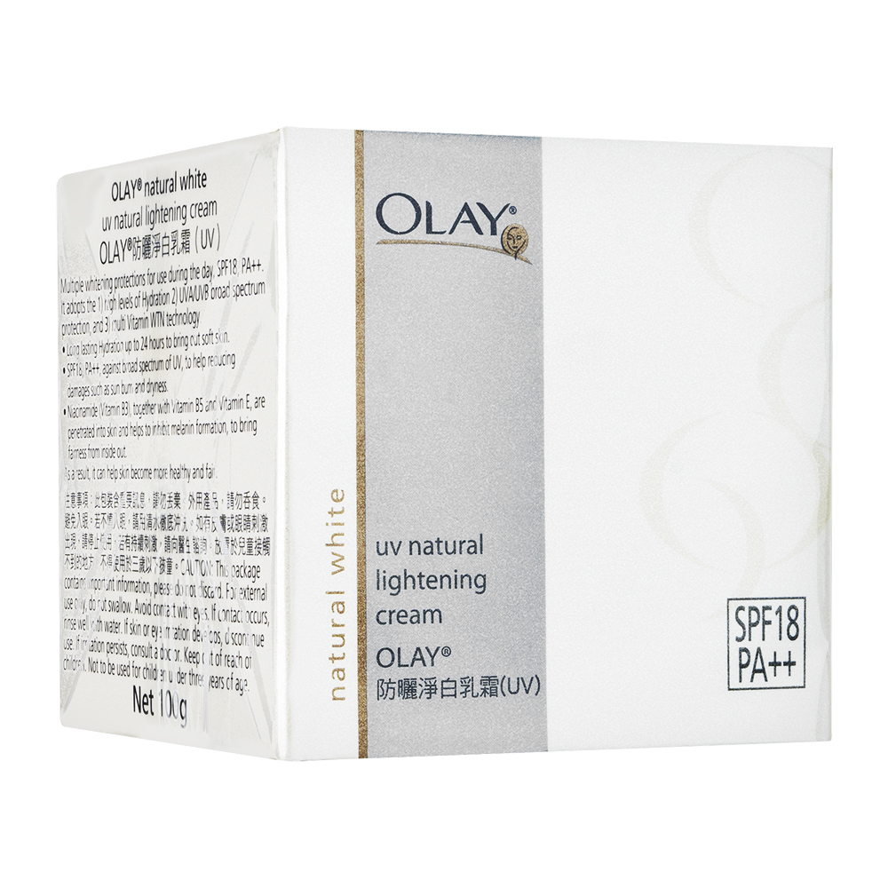 (Olay)ナチュラルホワイトUVナチュラルライトニングクリームSPF18_100g 1箱