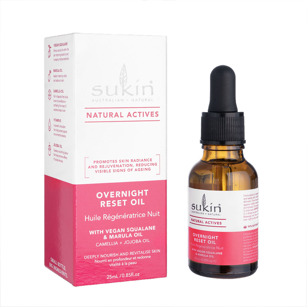 (Sukin)オーバーナイトリセットオイル25ml 1本