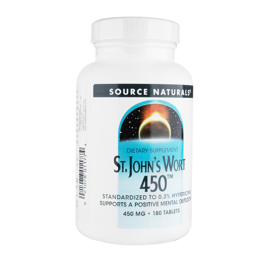 セントジョーンズワート450mg180錠(SourceNaturals) 1本