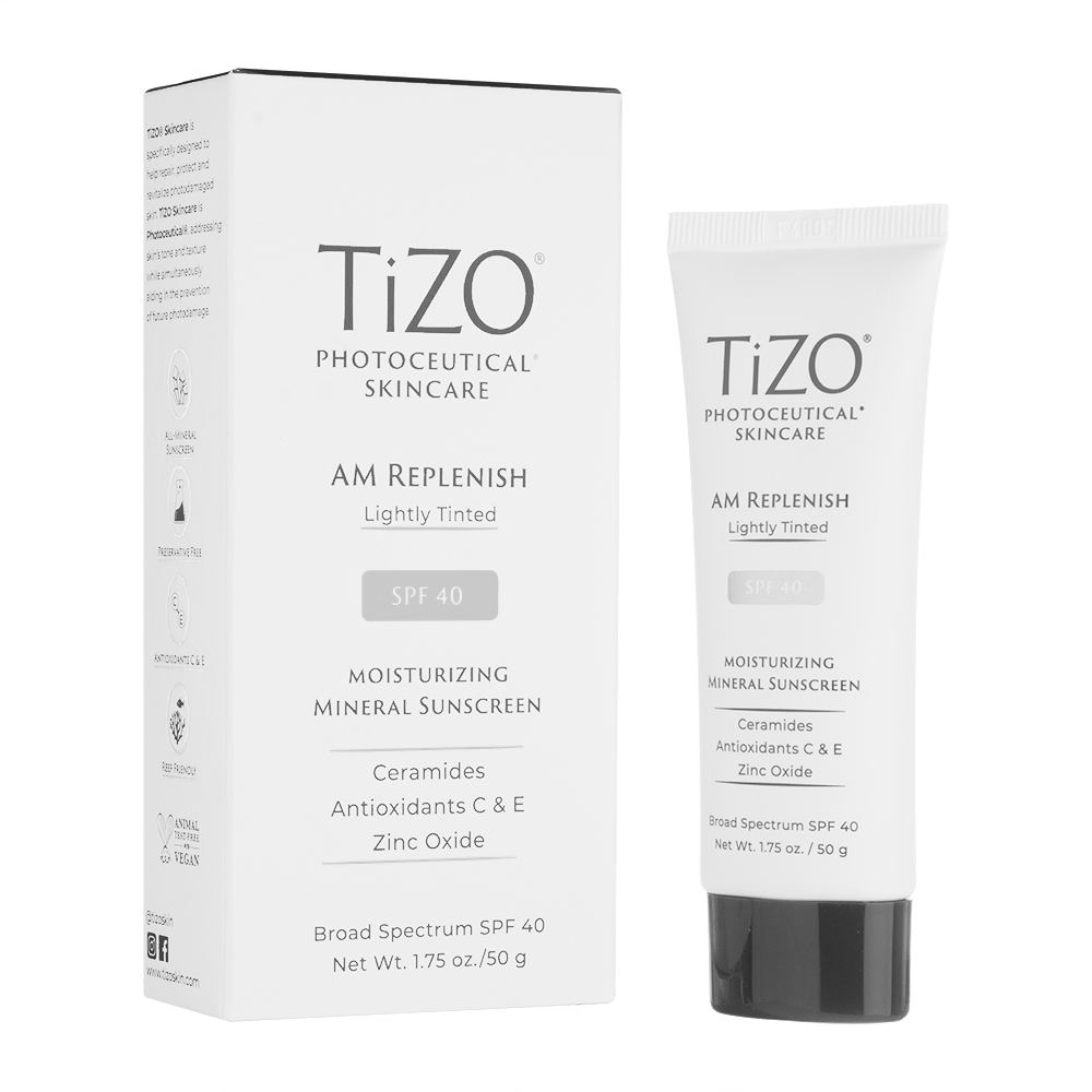 (Tizo)フォトシューティカルスキンケア・AMリプレニッシュSPF40(ライトリーティント)50g 1本