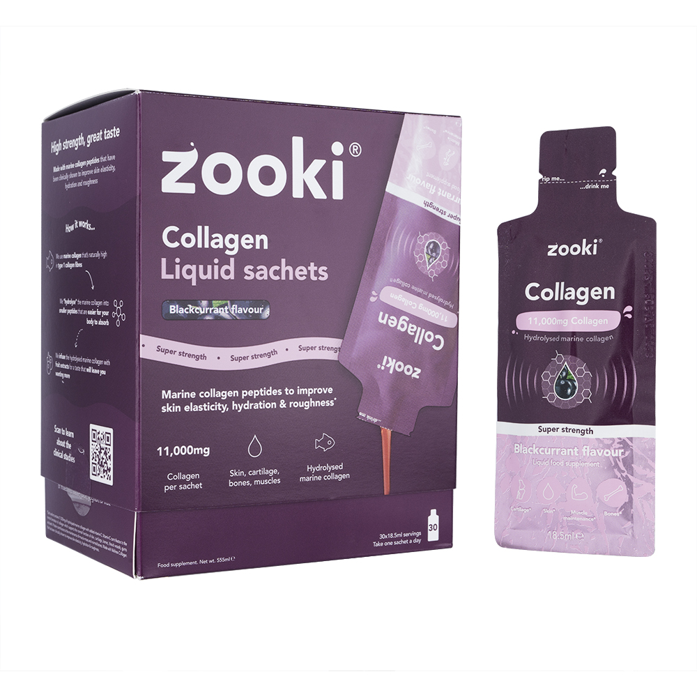 コラーゲンズーキ11000mg18.5ml30袋・ブラックカラント味(Zooki)[ヤマト便] 1箱