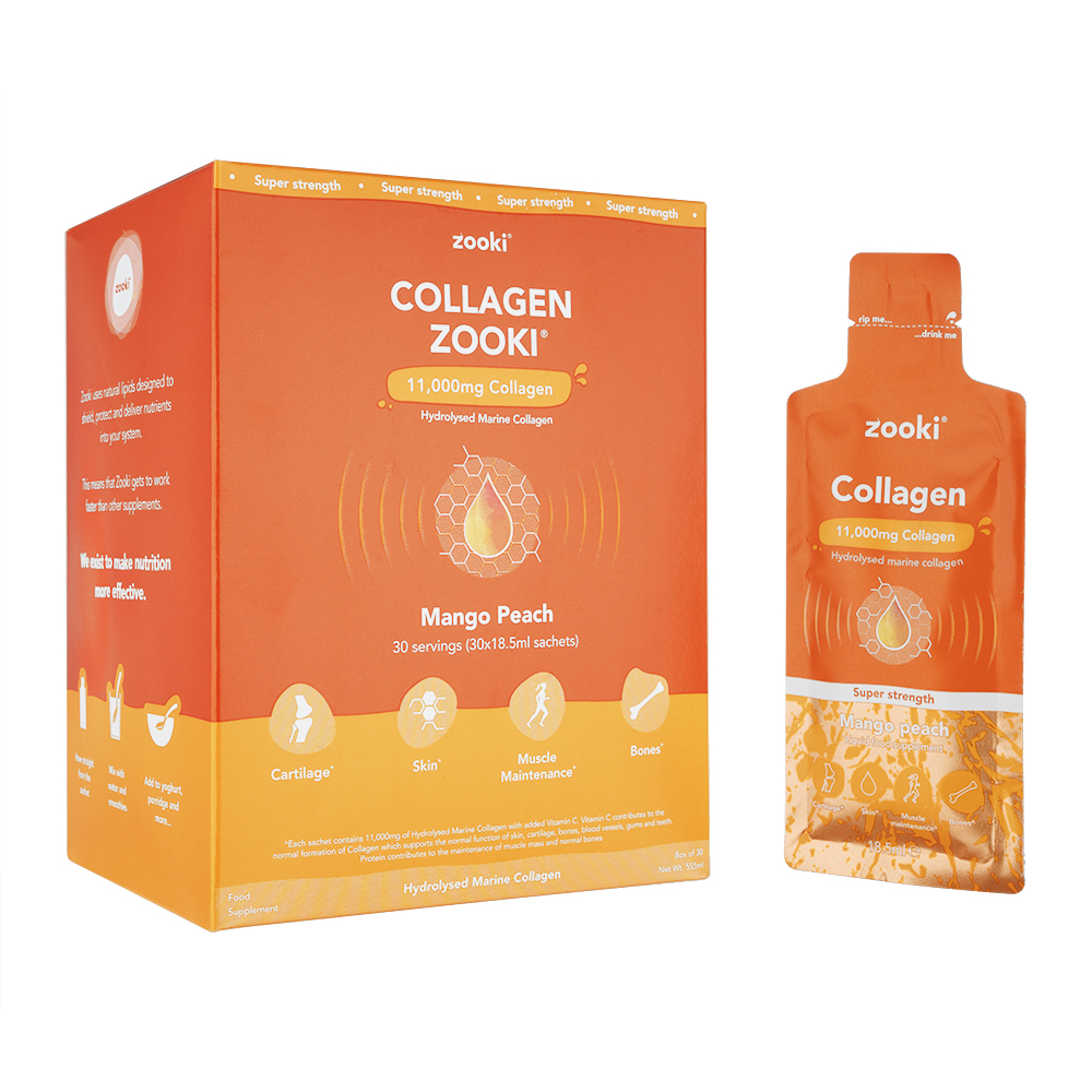 コラーゲンズーキ11000mg18.5ml30袋・マンゴーピーチ味(Zooki)  1箱