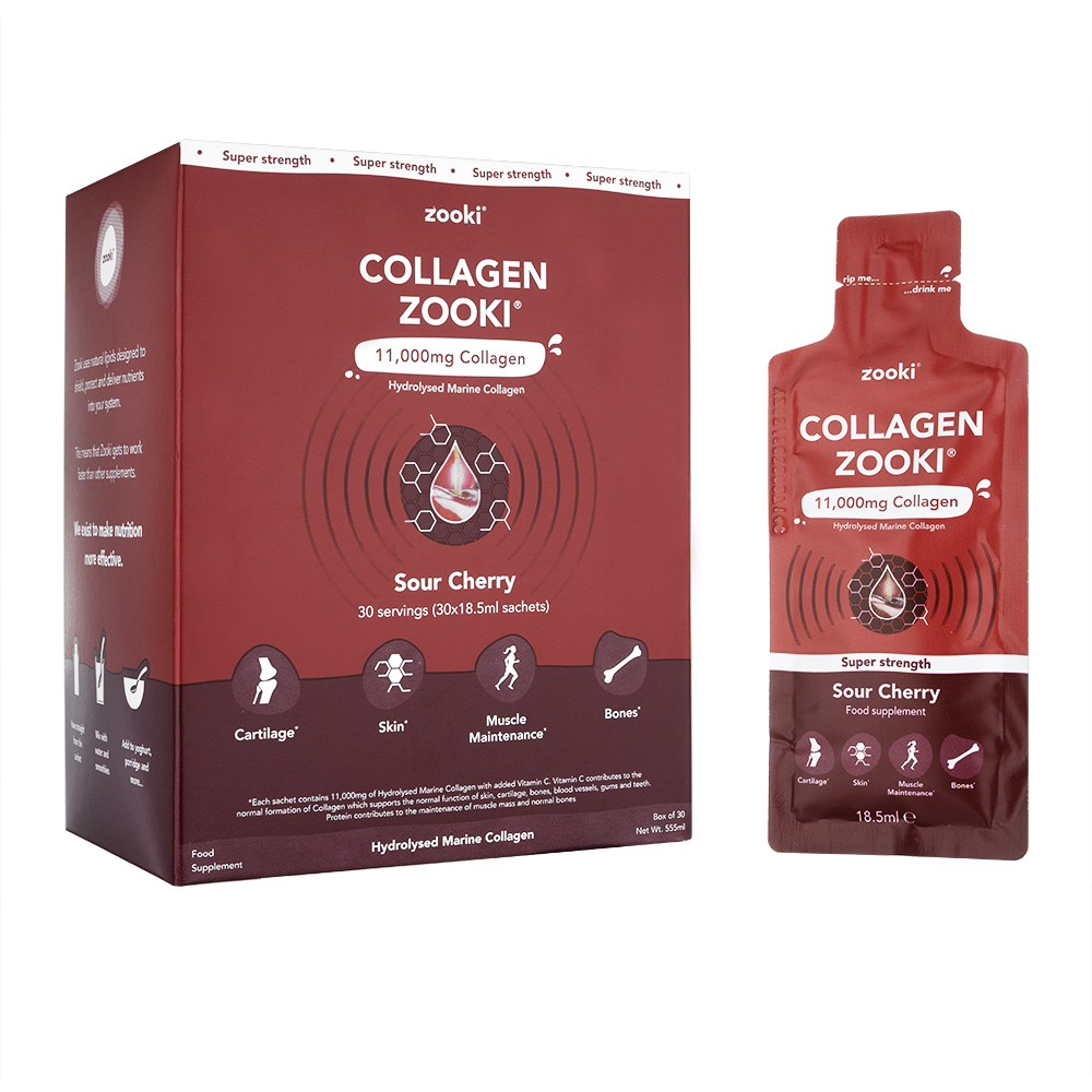 コラーゲンズーキ11000mg18.5ml30袋・サワーチェリー味(Zooki)  1箱