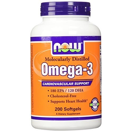 オメガ３（EPA180mg、DHA120mg）×200ソフトジェル（ナウフーズ）